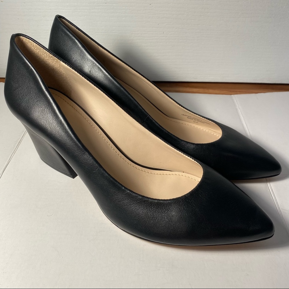 Botkier: Stella Black Leather Pumps